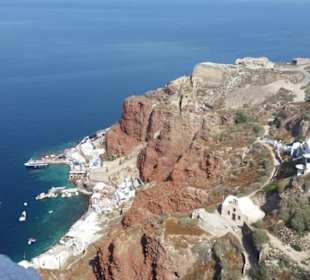 Santorini	Oia Hafen