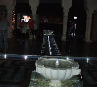 Interior de un pabellón.