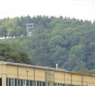 Blick auf den Abflugturm