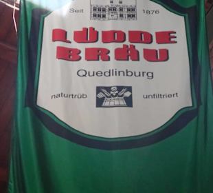 Fahne im Brauhaus Lüdde