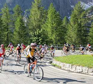 Massen von Radfahrern