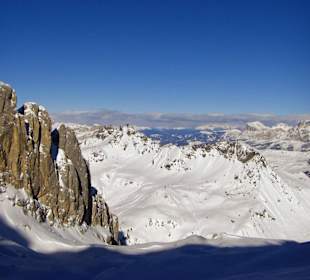 Blick Richtung Passo Pordoi