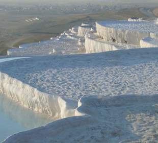 Sinterterrassen im Abendlicht