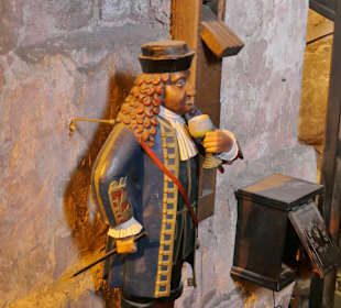 Im Fassbau beim Großen Fass auf Schloss Heidelberg