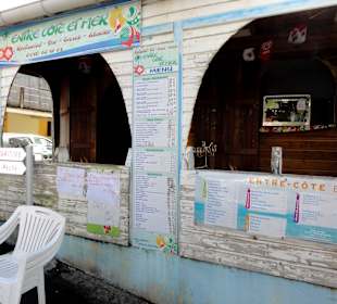 Blick auf die Veranda des "Entre Côte et Mer"