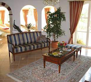 Wartebereich im Beautyschlössl