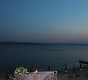 Ausblick von dem Restaurant Sabbia