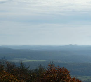 Blick vom Aussichtsturm auf der Schwedenschanze