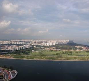 Aussicht vom Skypark, Marina Bay Sands