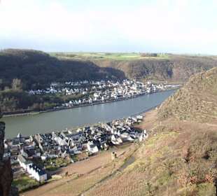 Burg Thurant: Blick auf die Mosel