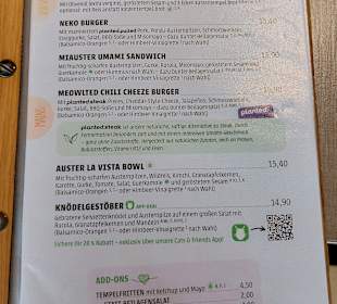 Speisekarte