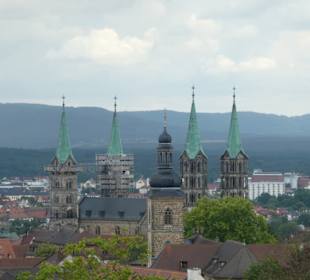 Bamberg Bergstadt: Blick vom Michelsberg zum Dom