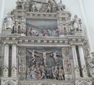 Alabaster-Epitaph in der ev. Kirche St. Moriz