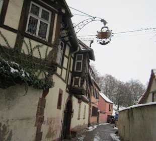 Altstadt Wissembourg im Winter