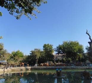 Blick aufs Wasserreservoir