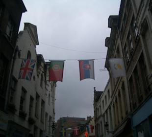 Slovenska vlajka v Bruseli