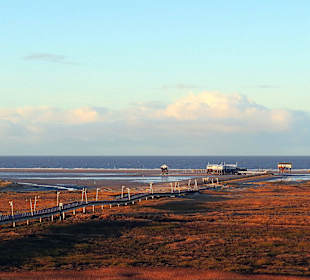 Blick auf die Strandbrücke von St. Peter-Ording