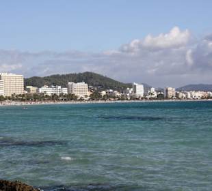 Cala Millor von der Festung Punta de N'Amer