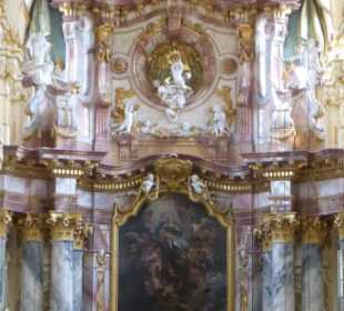 Die sehenswerte Kirche von Ebrach