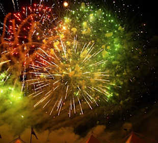 Das Abschlussfeuerwerk im Bild