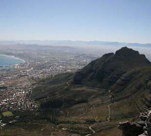 Tafelberg, Blick auf Kapstadt