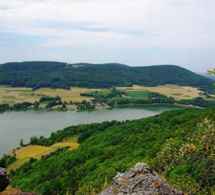 Von Oben der Stausee