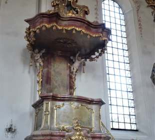 Kanzel der Pfarrkirche Mariä Himmelfahrt