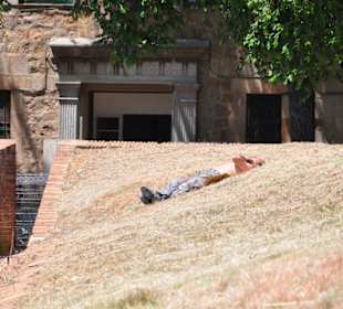 Arbeiter bei der Siesta