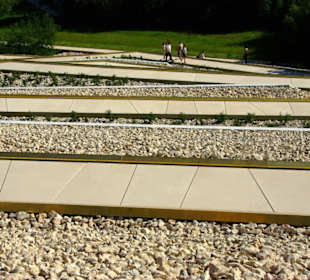 Blick hinunter zum Anfang