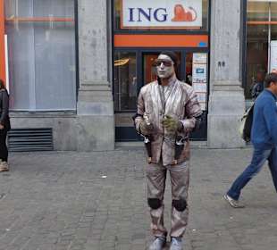 Künstler in der Straße