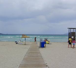 Weg zum Strand (500-800 Meter) vom Hotel Grupotel Amapola