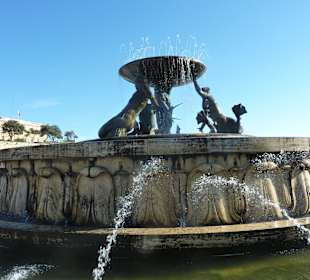 Valetta, Springbrunnen am Busbahnhof