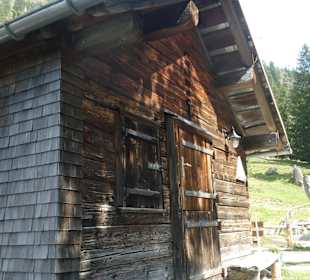 Bei einer Pause bei der Hofhütte Seealpe