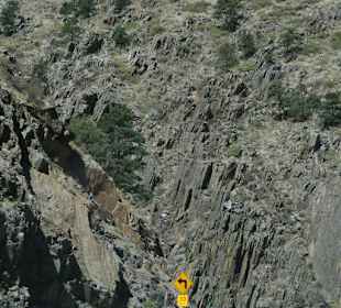 US 34 vor dem Parkeingang