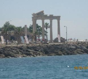 Alte Ruine vom Schiff aus gemacht