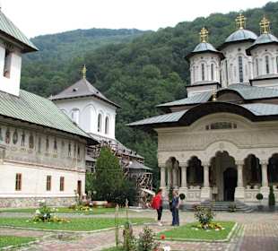 Partial view of Lainici Monastery, July 2012 