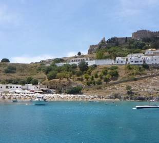 Blick auf Lindos, Akropolis