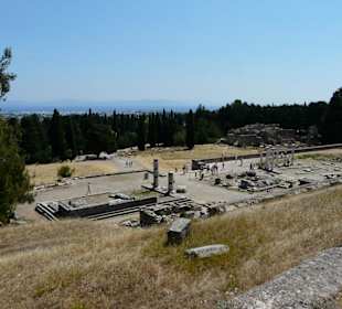 Widok ruin Asklepiejonu