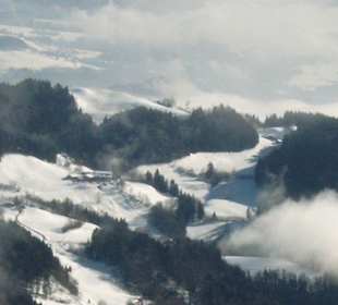 Ausblick ins Skigebiet Sudelfeld