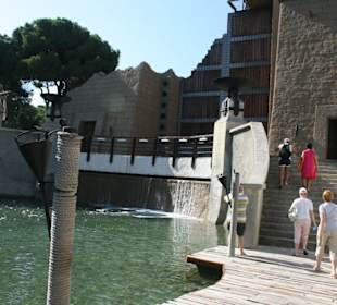 Anlegesteg zum Aquapark