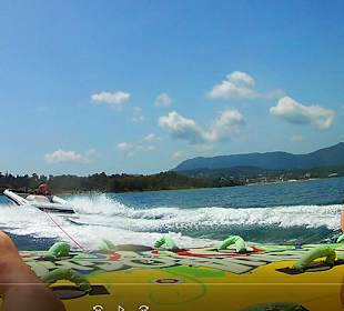 Auf dem "Aqua-Rocket" geht's schneller