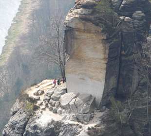 Eigenwillige Gebirgslandschaft in Sachsen