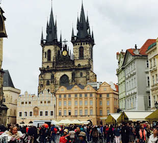 Auf dem Weg zum Wenzelsplatz 