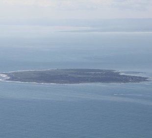 Robben Island vom Tafelberg aus