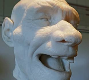 Wenigsten  hat dieser Mensch viel Freude