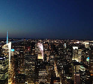 Ausblick Richtung Norden bei Sonnenuntergang