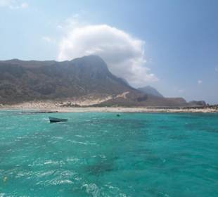 Die Lagune von Balos vom Schiff aus fotografiert