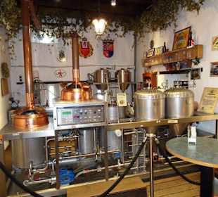 Die Mini-Brauerei des Museums