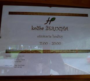Öffnungszeiten beachten ...