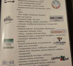 Speisekarte Stand: 01/2024